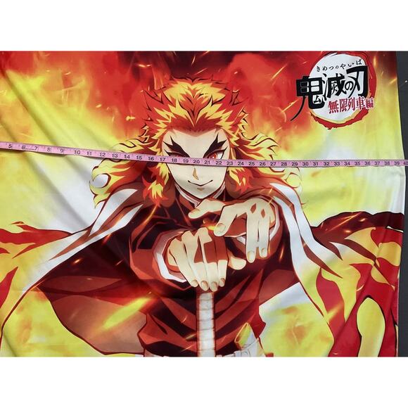 Demon Slayer Rengoku Wall Tapestry Anime Poster Banner Large 40x60 Inch Japan - Picture 3 of 6